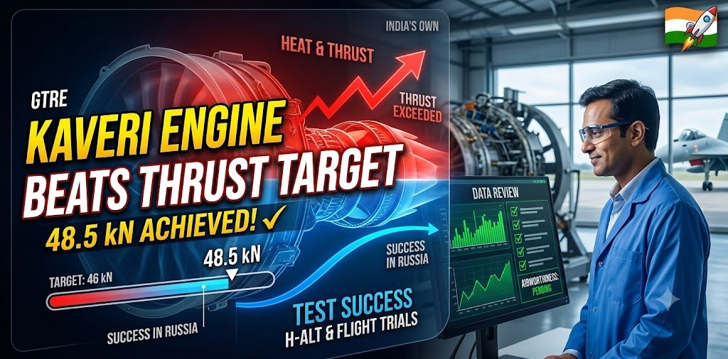 Bharat's Jet Engine Kaveri crosses given target thrust level